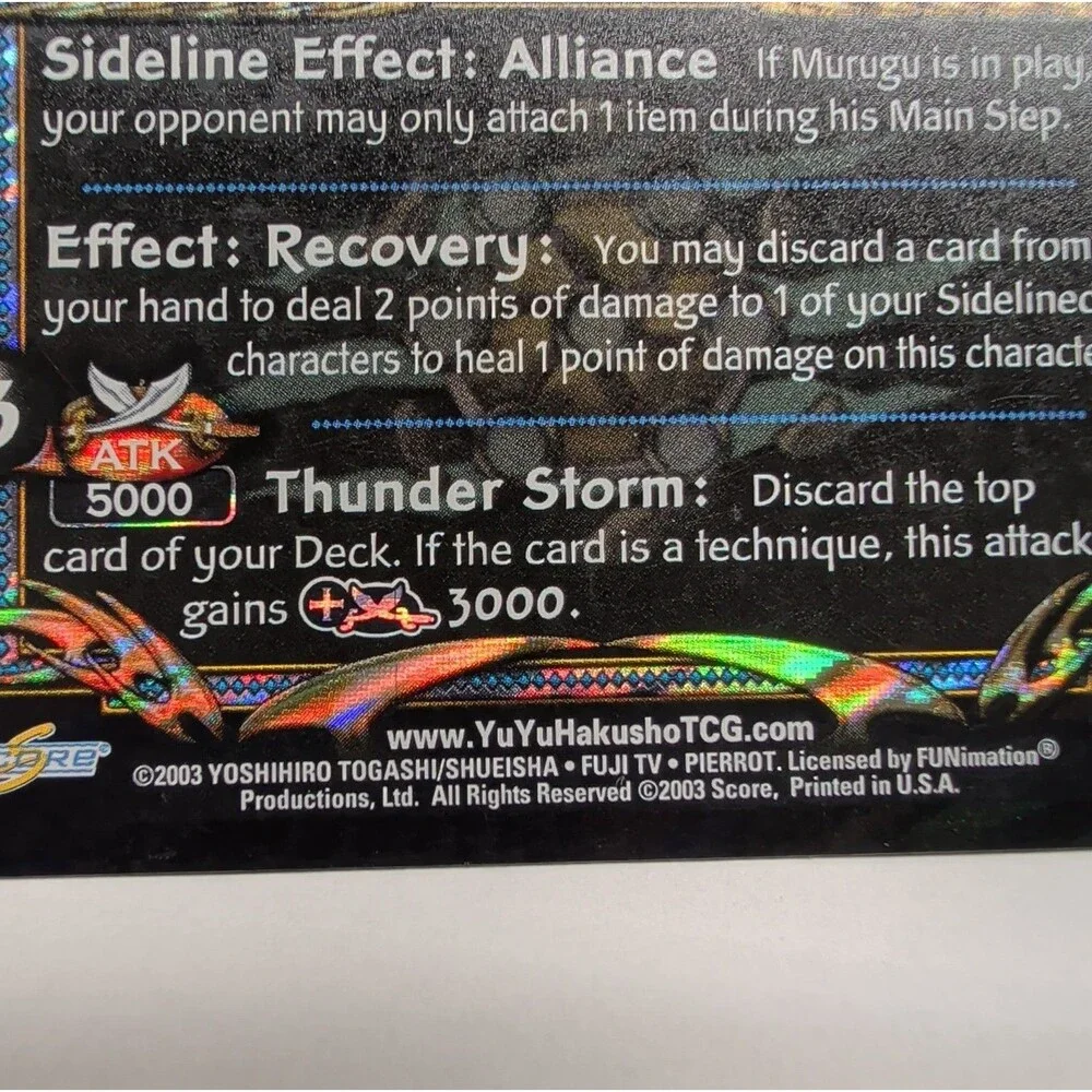 YuYu Hakusho TCG - Suzaku, The Fierce S18 Secret Rare Foil Card